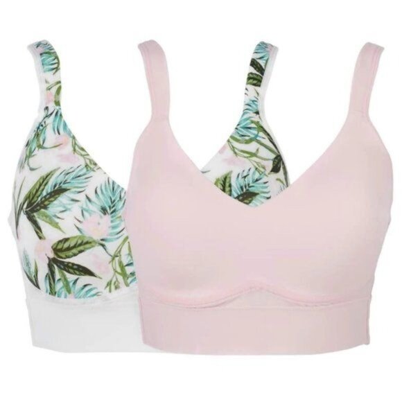 Rhonda Shear Molded Cup Bra with Mesh Back Set of Two 1X - Picture 4 of 9